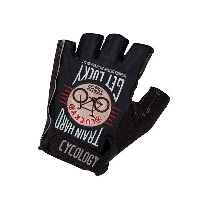 
                  
                    Train Hard Get Lucky Cycling Gloves (Black)
                  
                